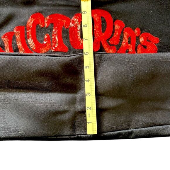 VICTORIA'S SECRET XL 2018 Black & Red Sequin Bling Glitter Weekend Tote Bag   ** - Picture 9 of 9